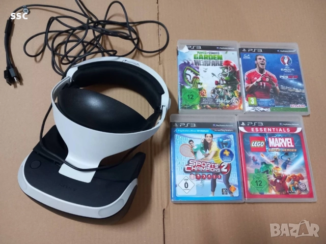 PS4/PS5 vr очила+ 4 игри ps3
