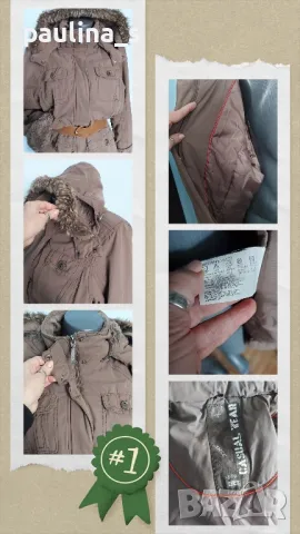 Два различни броя / Топло палто тип парка "Cecil" и "Infinity woman" / голям размер , снимка 3 - Палта, манта - 49217511