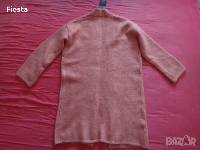 Нова жилетка Mango в бледо розово, плетен пуловер Манго, снимка 8 - Жилетки - 41575608