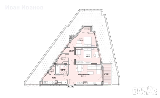 Продава тристаен апартамент ново строителство в Люлин 6