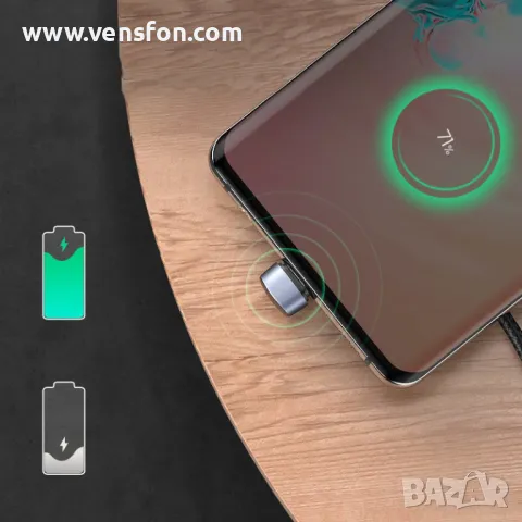 UGREEN кабел USB 2.0 A към C , 1 м /черен/, снимка 3 - USB кабели - 49398972