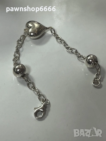 Сребърна гривна с проба 925 и тегло 9,23 грама , снимка 3 - Гривни - 53189118