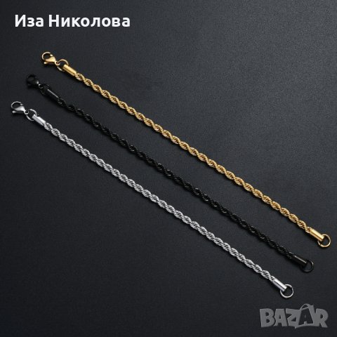 Верижка от медицинска стомана, снимка 3 - Колиета, медальони, синджири - 41267242