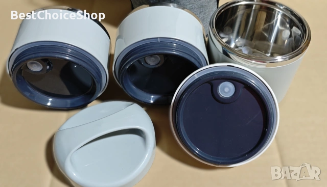 Термо кутия за храна от неръждаема стомана – 1380 мл, снимка 9 - Други стоки за дома - 53217851