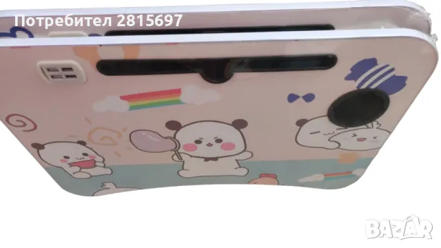 Детска масичка с 4 USB порта, вентилатор и LED лампа, снимка 5 - Мебели за детската стая - 48591755