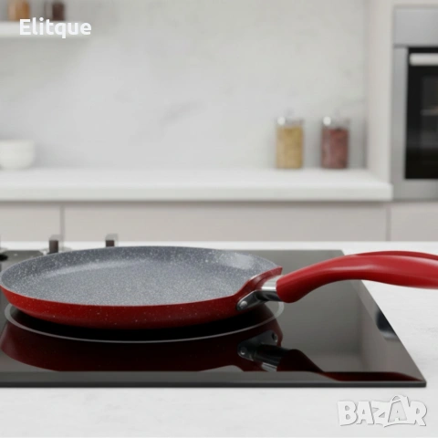 Тиган за палачинки Votlz OV54422A26 – незалепващо мраморно покритие, 26 см, снимка 4 - Декорация за дома - 53045883