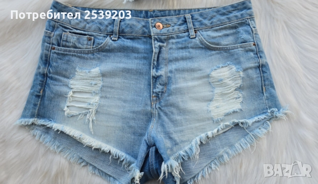 Къси дънкови панталони ZARA H&M размер L-ХL, снимка 13 - Къси панталони и бермуди - 51530299
