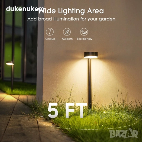 Комплект от 8 соларни LED лампи за градина, водоустойчиви, снимка 5 - Външни лампи - 52129013