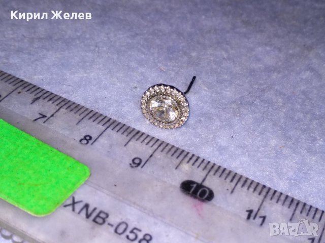 СКЪПОЦЕННА СРЕБЪРНА АРТ ОБЕЦА СРЕБРО 925 с ФАСЕТИРАНИ ИСКРЯЩИ ПЛАНИНСКИ КРИСТАЛИ 24929, снимка 2 - Обеци - 41337064