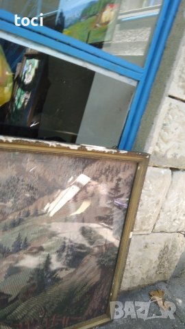 Ковьор красив голям ковьорв във рамка със стъкло , снимка 1 - Антикварни и старинни предмети - 42160790