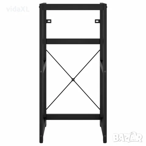 vidaXL Рамка за мивка за баня, черна, 40x38x83 см, желязо, снимка 4 - Мивки - 56147081