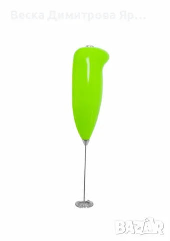 Миксер за фрапе Rosberg, Бъркалка 11 см., 2xAA батерий, Зелен