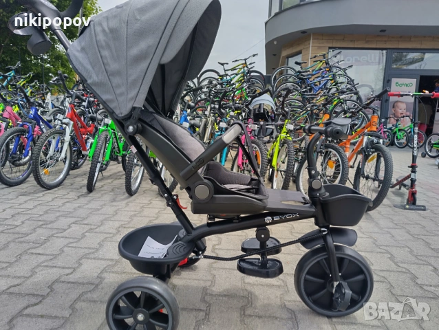 BYOX Детска триколка SUMMER сив, снимка 12 - Детски велосипеди, триколки и коли - 53564573