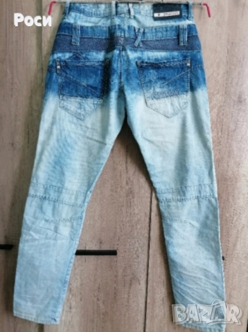 Дънки с двойна Талия CIPO & BAXX Л, снимка 5 - Дънки - 52450670