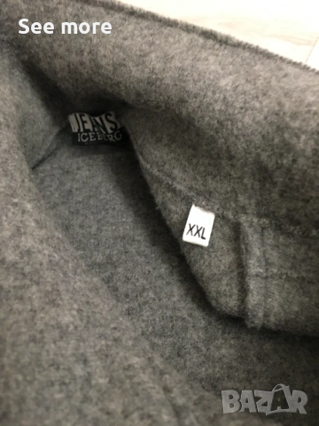 ICEBERG Jeans мъжка блуза вълна XXL, снимка 9 - Ризи - 53373361