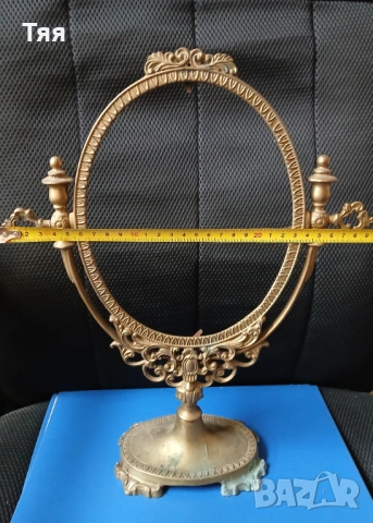 Бронзова стойка за огледало , снимка 7 - Антикварни и старинни предмети - 53284410