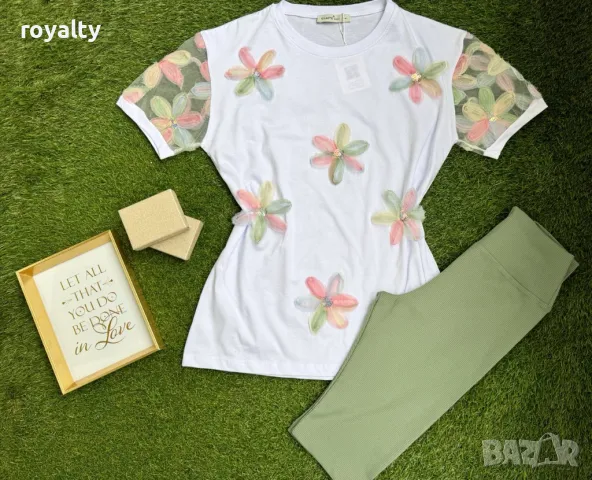 Памучни дамски комплекти , снимка 12 - Спортни екипи - 49756097