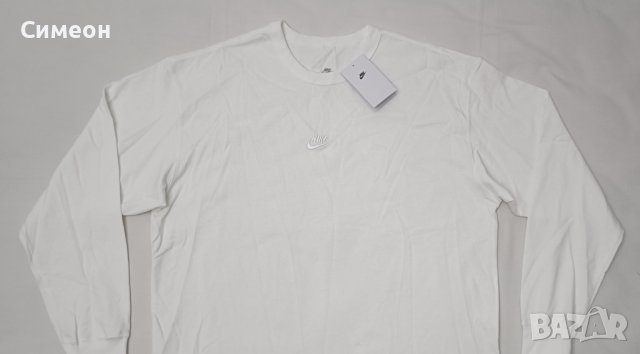 Nike Sportswear Long Sleeve оригинална блуза L Найк памук спорт, снимка 2 - Спортни дрехи, екипи - 40801661