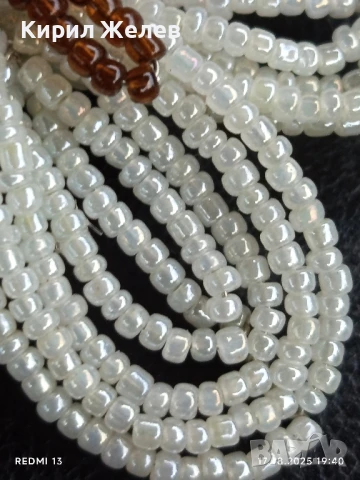 Много нежно бяло цвете изработено от стъклена мъниста подходящ аксесоар за сватба 48871, снимка 3 - Други - 51395560