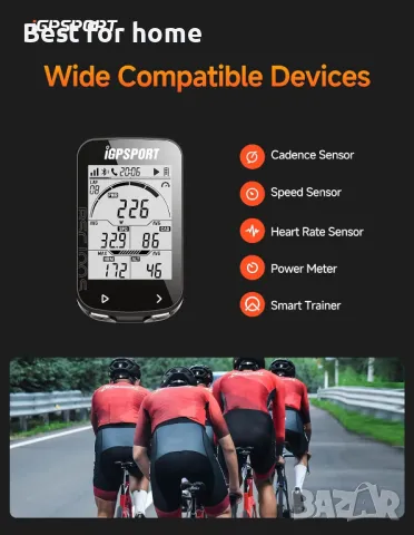 GPS вело компютър IGPSPORT BSC100S, снимка 6 - Аксесоари за велосипеди - 49148579
