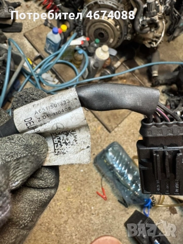 Кабел с букси за подгревните свещи на двигател на Мерцедес Mercedes 2.2Cdi само за 20лв. A651501333, снимка 5 - Части - 52737294