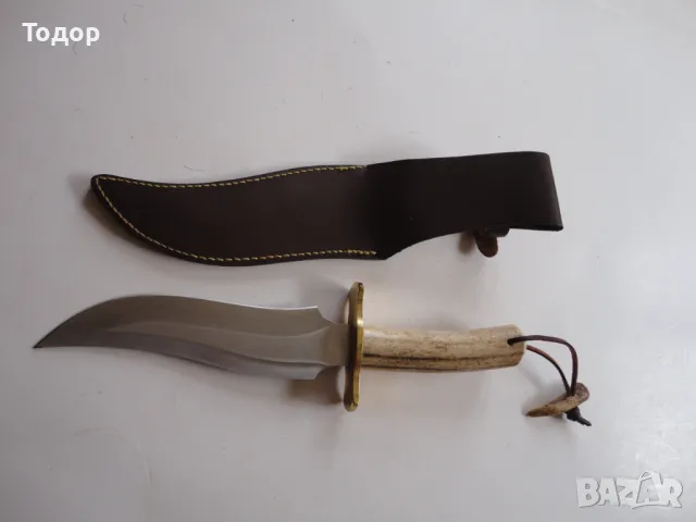 Невероятен ловен испански нож Apache рогова дръжка , снимка 6 - Ножове - 48365466