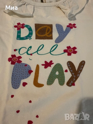 Бебешки комплект клинче Zara+ блузка CikOBy, снимка 3 - Комплекти за бебе - 52544127