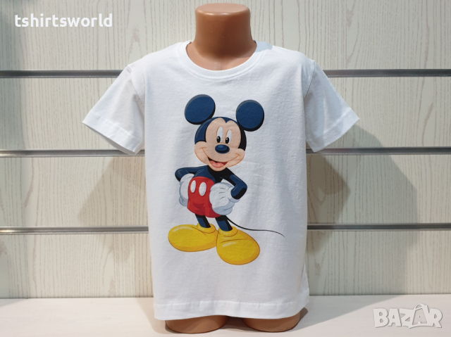 Нова детска тениска с дигитален печат Мики Маус, снимка 5 - Детски тениски и потници - 36350258