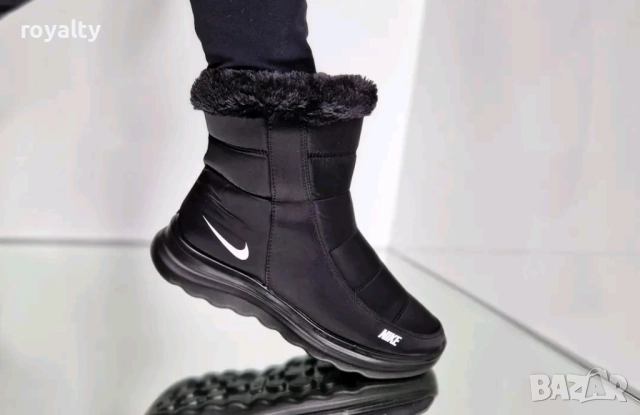 Nike Черни Зимни Дамски Апрески с Вата Найк , снимка 5 - Дамски апрески - 52931018