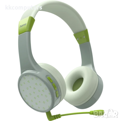 HAMA Teens Guard, Детски, Стерео, Микрофон, Зелени Блутут Слушалки