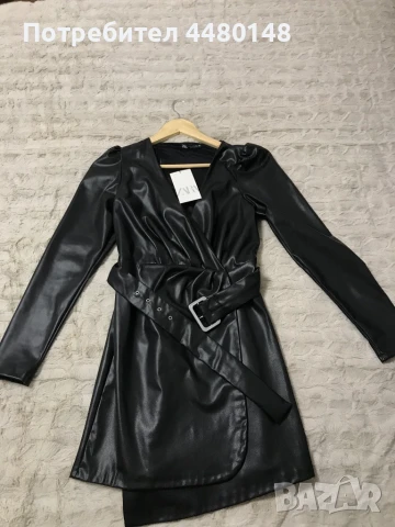 Кожена рокля ZARA