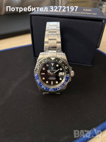 PAGANI DESIGN автоматичен часовник с Японски механизъм SEIKO NH34 GMT,стъкло сапфир,водоустойчив , снимка 5 - Мъжки - 42204968