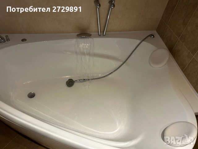 Двойна сърцевидна вана с каскаден смесител, снимка 6 - За банята - 53090695
