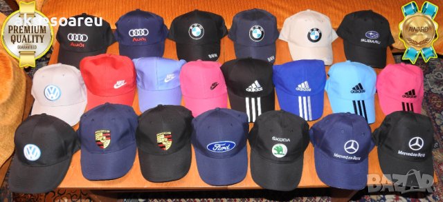 Зимна шапка с бродирана 3D емблема лого на кола BMW M-power Mercedes Volkswagen POLICE БМВ М-пауър М, снимка 6 - Шапки - 41381162