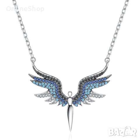 Стилно и нежно колие – АНГЕЛСКИ КРИЛА, снимка 9 - Колиета, медальони, синджири - 53360399