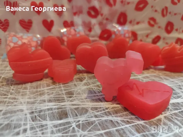 Медени сапуни за Свети Валентин, снимка 2 - Козметика за тяло - 48448599
