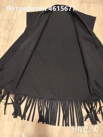 дълъг елек с ресни, снимка 3 - Елеци - 51967087