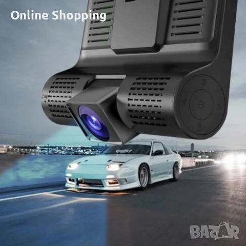 Видеорегистратор със задна камера, помощ при паркиране и сензор за движение, снимка 3 - Аксесоари и консумативи - 53327258