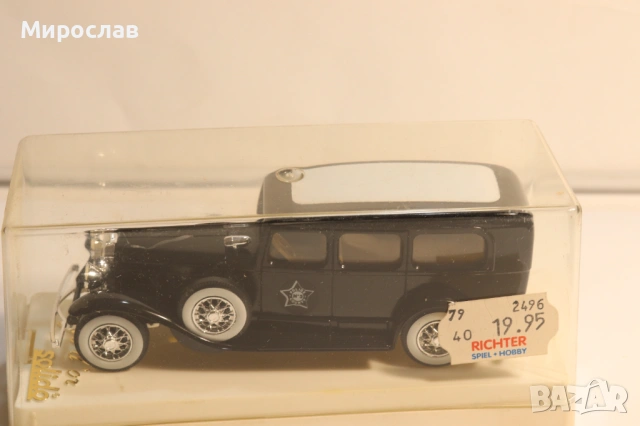 1:43 SOLIDO CADILLAC POLICE ШЕРИФ ПОЛИЦИЯ КОЛИЧКА МОДЕЛ, снимка 2 - Колекции - 53673936