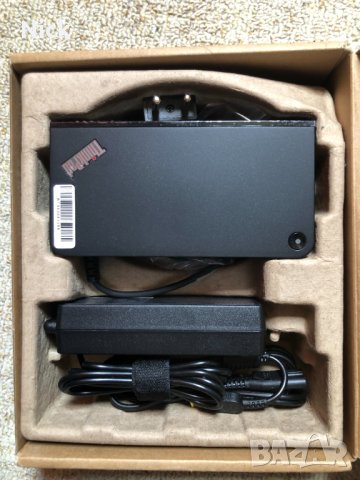 Докинг станция Lenovo ThinkPad OneLink+ Dock 40A40090US/EU + зарядно, снимка 2 - Батерии за лаптопи - 44218226