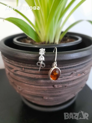 Единични обеци сребро