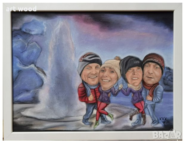 Ръчно рисувани Коледни карикатури, снимка 10 - Други услуги - 27203268