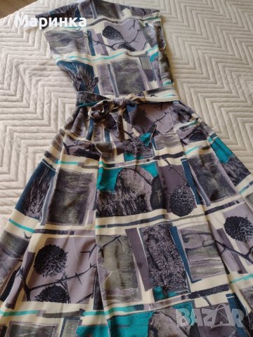 Страхотна лятна рокля от истинска коприна в перфектно състояние., снимка 5 - Рокли - 41958008