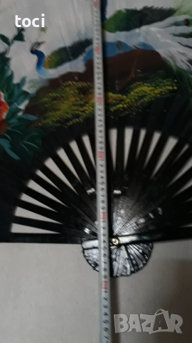 Старо автентично ръчно изработено голямо Ветрило украса за интериора в дома ръчна изработка, снимка 4 - Декорация за дома - 52453611