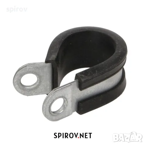P‑скоба за кабели и маркучи метална с гумена подложка (6–70 mm), снимка 8 - Части - 55715841