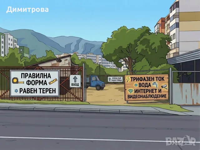 Парцел 401 кв.м с вход-изход, трифазен ток и вода – ж.к. Сениче (до ключово кръстовище)