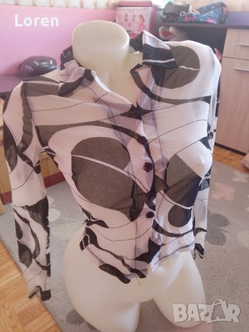 Дамска прозираща блузка , снимка 5 - Блузи с дълъг ръкав и пуловери - 41356598