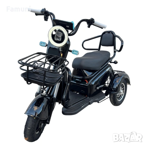 Електрическа Триколка PUDDING 1800W - Черна, снимка 4 - Мотоциклети и мототехника - 53777297