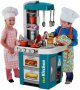 Детска Мултифункционална кухня с течаща вода и хладилник, снимка 1 - Играчки за стая - 38831784