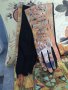 Кашмирен шал с принт на картина по творби на известни художници в комплект с ръкавици, снимка 2